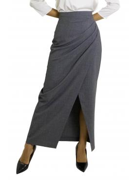 Gonna lunga drappeggio con spacco Options
